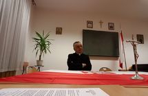 Zebranie Zakonu Rycerzy Jana Pawła II Chorągwi pw Świętego Stanisława Kostki.